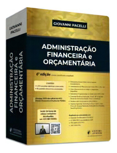 Afo - Administração Financeira E Orçamentária (2024), De Pacelli Giovanni. Editora Juspodivm, Capa Dura, Edição 6 Em Português, 2024