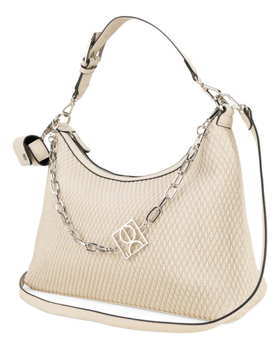 Bolsa Hobo Cloe Raferi I Grande Beige Grande