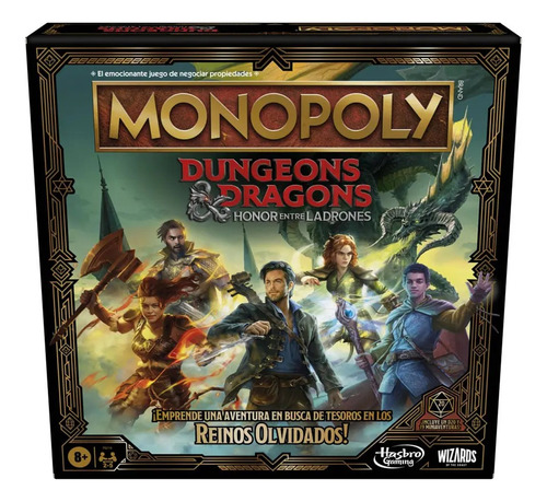 Juego De Mesa Monopoly Dungeon & Dragons Honor Entre Ladrone