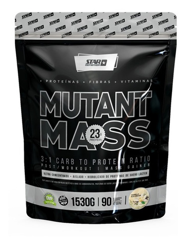 Mutant Mass Star Nutrition 1,5 Kg  Ganador  De Masa Muscular