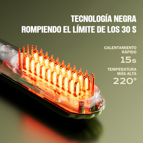 Cepillo De Pelo Eléctrico Recargable Por Usb,calefacción Mch