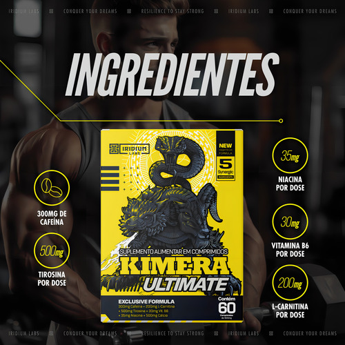 Kit Kimera Ultimate Termogênico + Kimera Night Sabor Sem sabor