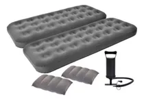 Comprar Combo 2 Colchones Sencillos + 2 Almohadas + Bomba Manual