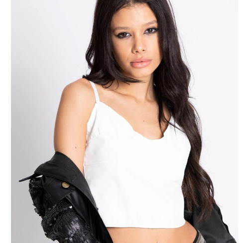Imagen 5 de 6 de Top Mujer De Pu Simil Cuero Mustang Progressive