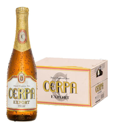 Cerveja Cerpa Export Long Neck 350ml 24 Unidades