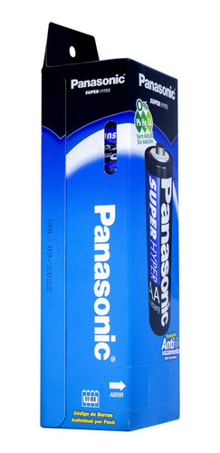 Pilha AA Panasonic Super Hyper UM-3SH Cilíndrica - kit de 52 unidades