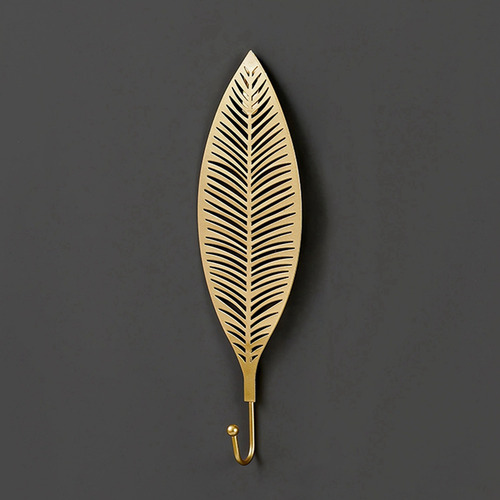 Gancho De Pared Decorativo Vintage De Hoja De Metal