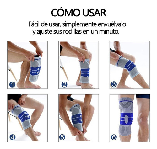 . Rodillera Elástica De Compresión Gym For Deportes Correr