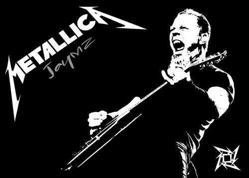Poster Rock Metallica 30x42cm Cartaz James - Plastificado