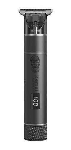 Patillera Corta Pelo Kemei Km-1943 negra 110V/220V Recargabl