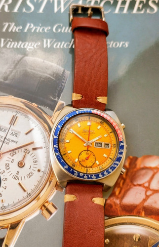 Seiko 6139 Crono Pogue Mostrador Amarelo