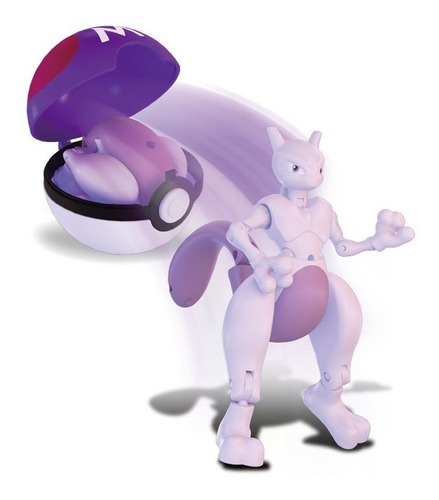 Pokemon Pokebola Figura Coleccionable Lanzador Pop Mewtwo