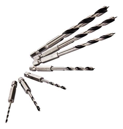 Conjunto de brocas para madeira 2, 3, 4, 6, 8 mm, 7 unidades - Makita