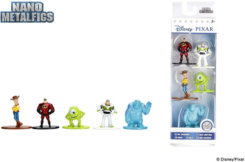 Nano Metalfigs Disney Pixar 5 Pack Nuevo Toy Story Monsters