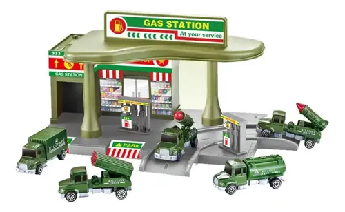 Pista De Vehículos Militar Estación De Servicio