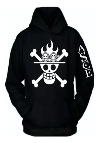 One Piece Ace // Sudadera Con Gorro