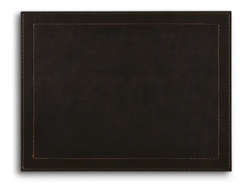 comprar Set 4 Individuales De Mesa Ecocuero Negro