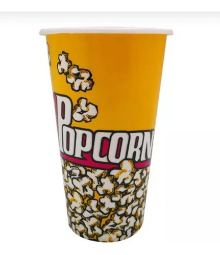 Vaso De Plastico Para Cabritas O Popcorn Palomitas 18x11cm