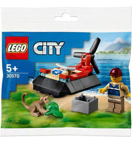 Juguete Aerodeslizador De Rescate Vida Silvestre Lego 30570 Cantidad De Piezas 35