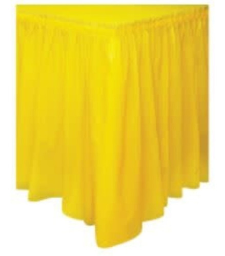 Faldon Plástico Rectangular Amarillo 73cm X 4.26m