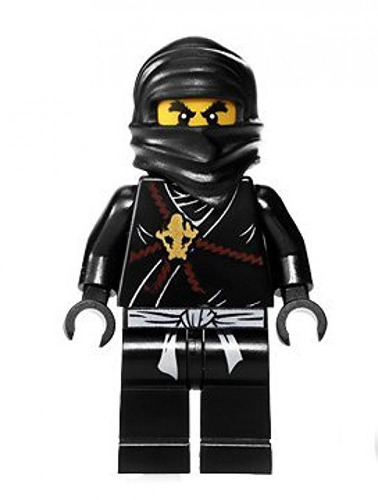 Lego Ninjago Minifigure Cole - Negro