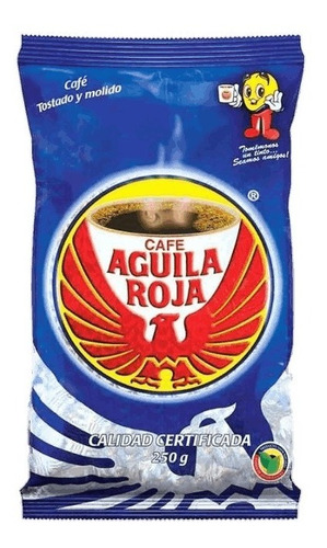 Cafe Molido Colombiano Importado Aguila Roja 250g