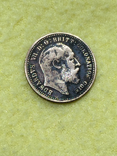 Moneda Inglesa Coronación De Eduardo Vi  Coin  1902 Original