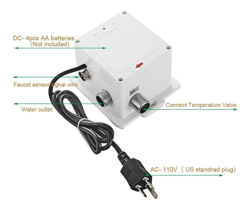 Caja De Control Sensor Automático, Mxssx-001, 110v, 60hz, Bl
