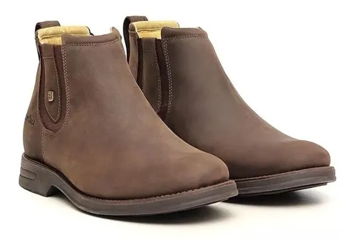 Botina Zebu Em Couro Balsamo Country Masculina Original