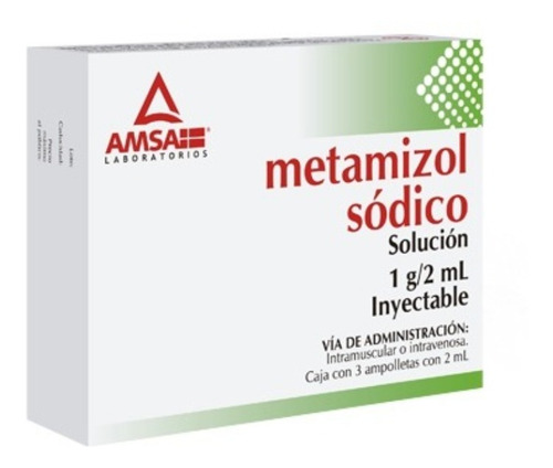 Metamizol Solución 3 Ampolletas 1g