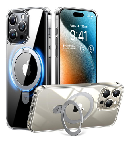 Funda Para iPhone 14 Pro Magnetica Resistente Transparente