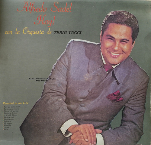 Alfredo Sadel Con La Orquesta De Terig Tucci - Hoy. Lp