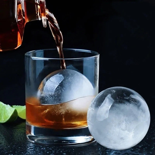 Imagem 1 de 5 de Forma De Gelo Esfera Bola Silicone Grande Redonda Bar Whisky