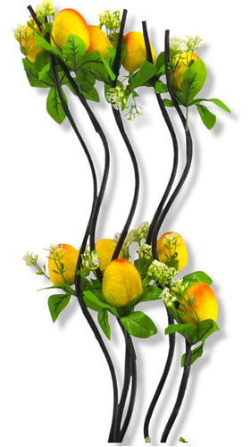 Flor Durazno Flores Decoración Artificial Ramo Con 5 Varas