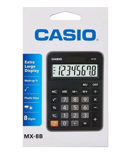 Calculadora Casio Ms-10f Negro Nuevo Original