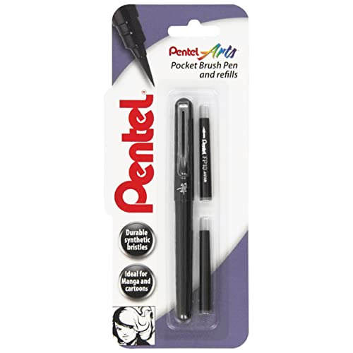 Pluma Pincel Xgfkp/fp10a Y Dos Recargas, Tinta Negra