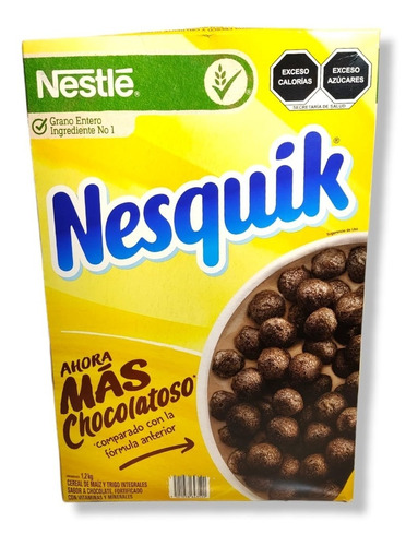 Cereal Nesquik Sabor Chocolate Tamaño Familiar Nestle 1.2 Kg