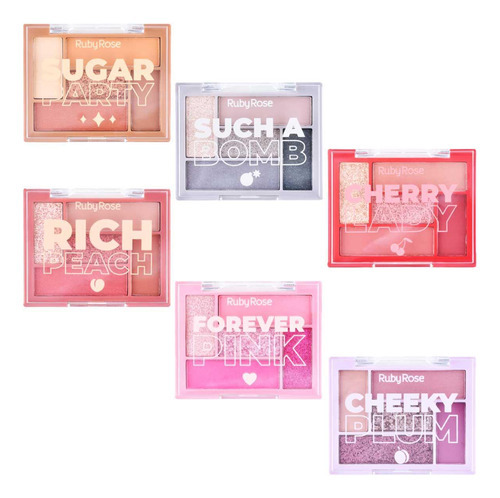 Paleta de sombras de ojos Ruby Rose Cherry Lady