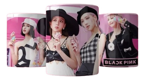 Tazas De Cerámica Importada Black Pink