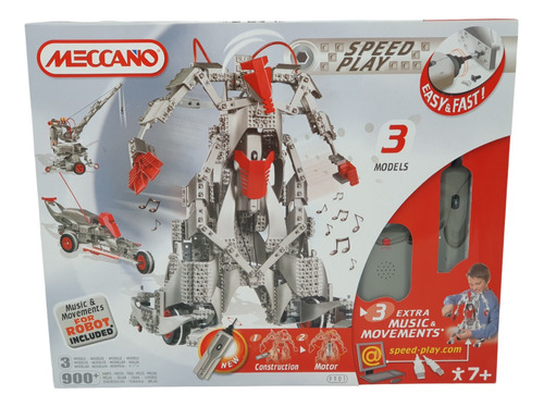 Juego De Construccion Meccano Speed Play 3 Modelos Robots
