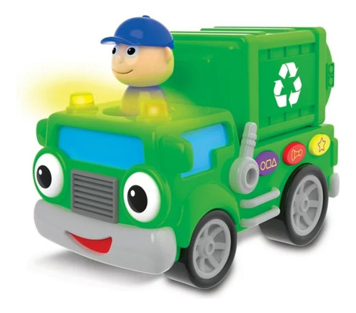 Camión Reciclador Para Niños The Learning Color Verde
