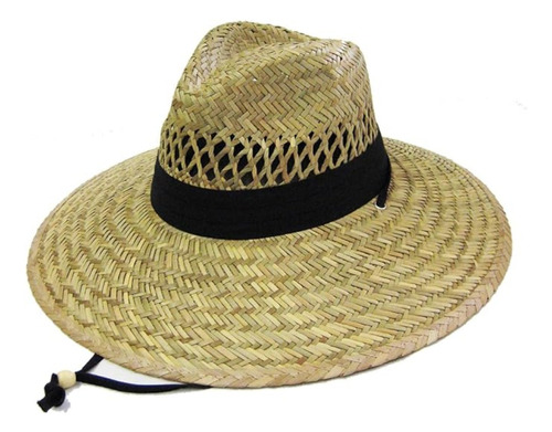 Sombrero Verano Playero De Paja Ajustable 