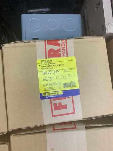 Interruptor Termomagnetico Square D I Line Fa36030 3p 60 Amp