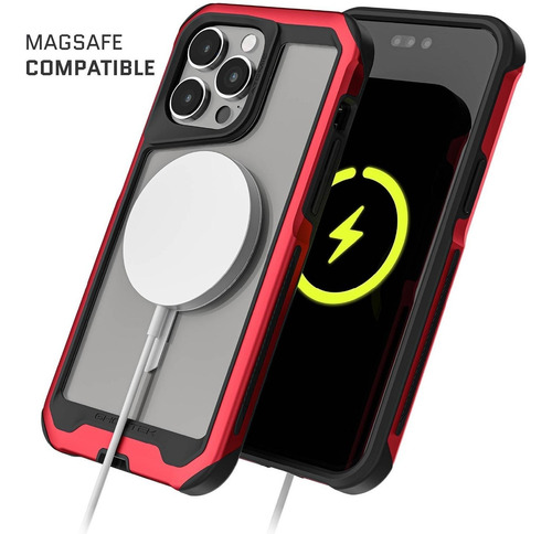 Funda Ghostek Atomic Para iPhone 14 Pro Max Aluminio Tra Roj