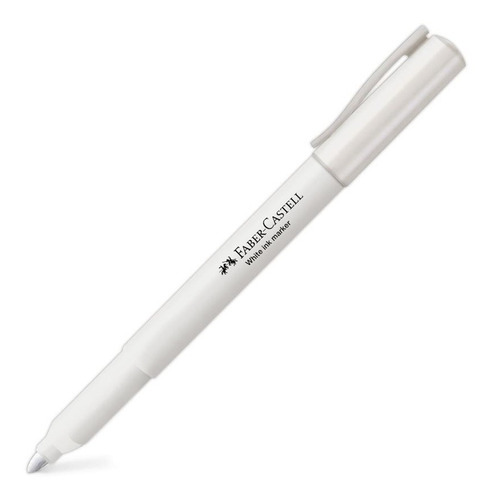 Imagen 3 de 3 de Marcador Permanente Blanco Faber Castell Pack X12