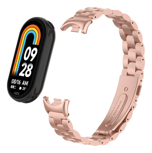 Para Xiaomi Smart Band 8 Metal Banda De Acero Inoxidable