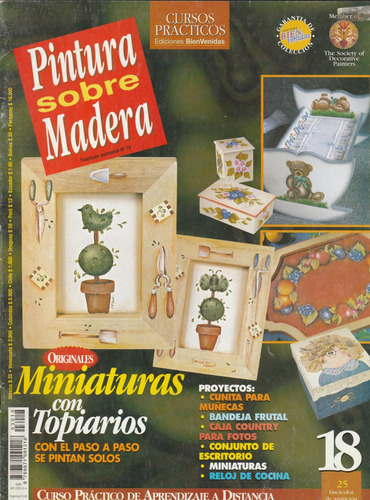 Revista Pintura Sobre Madera  N° 18 - Con Moldes