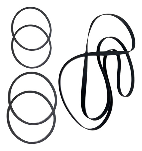 Kit De Correas Bigston Tcm-510ms Para Caseteras Y Tocadisco