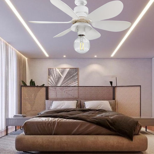 Ventilador De Techo 16.5 Foco Desmotable (foco No Incluido)