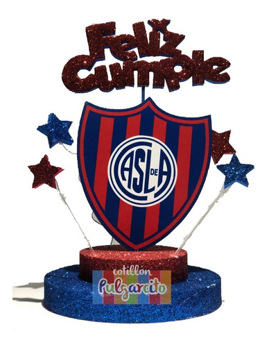 Adorno De Torta Futbol - Escudo De San Lorenzo